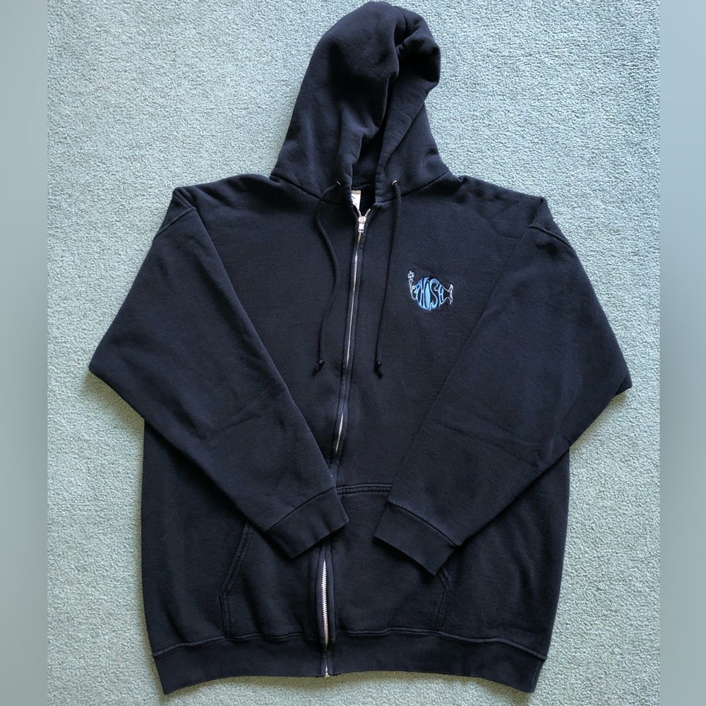 Vintage 90s Phish Heavyweight Logo Zip Up Hoodie Sweatshirt